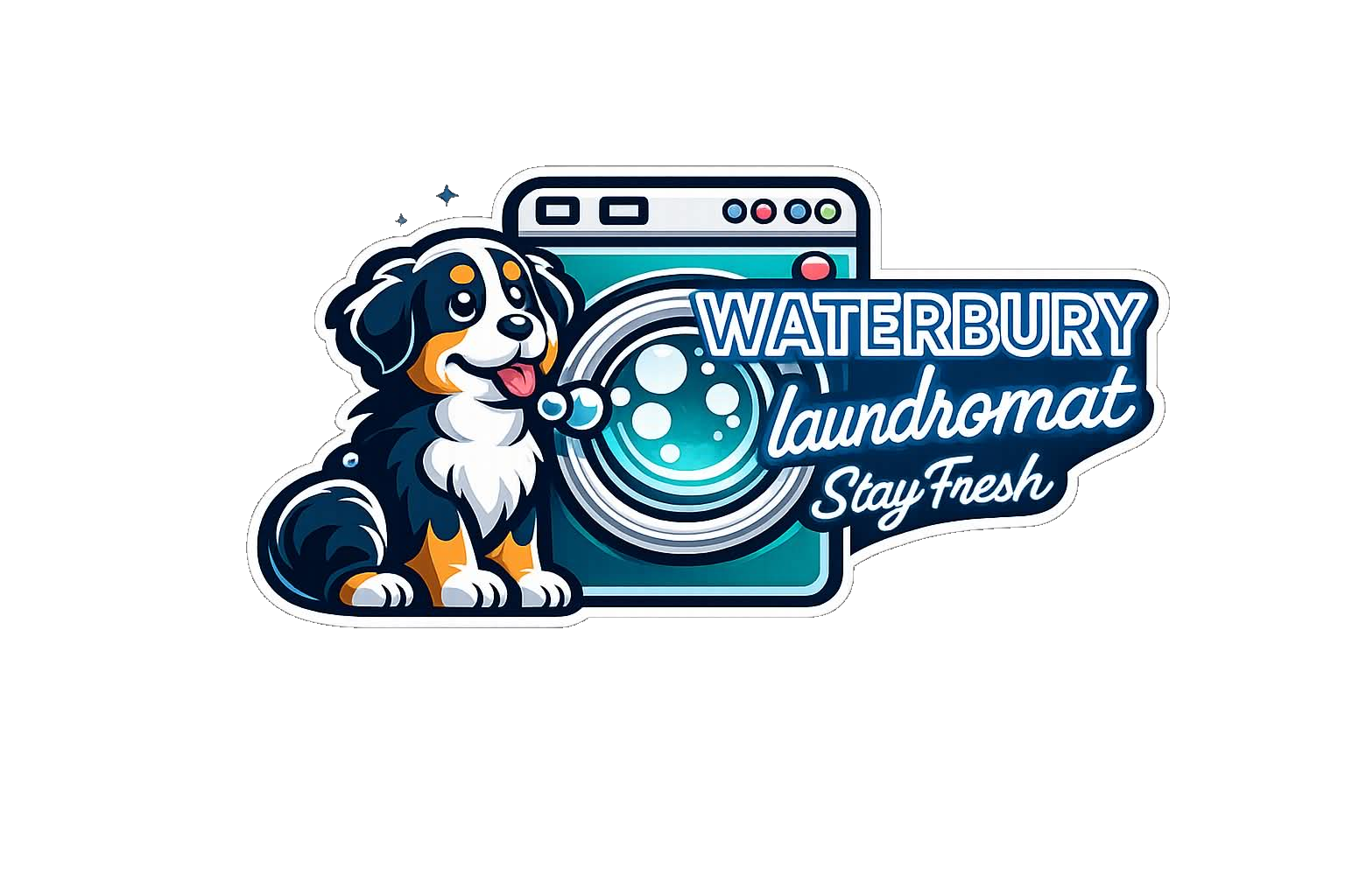 Waterbury Laundromat Stay Fresh logo